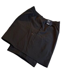 DSG 5" 2 In 1 Agility Short Black Moisture Wicking UV 50 Zipper Pocket Men's XXL